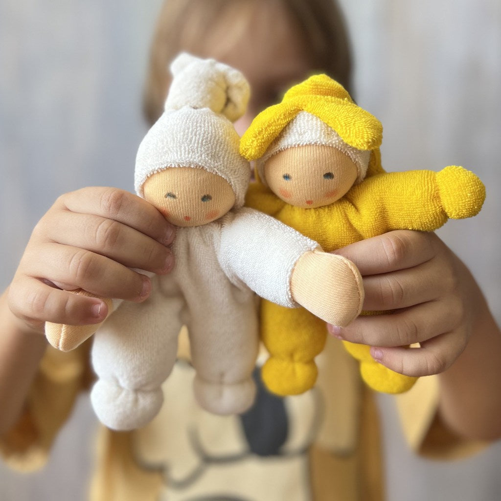 Small Waldorf doll for babies, from the newborn gift collection